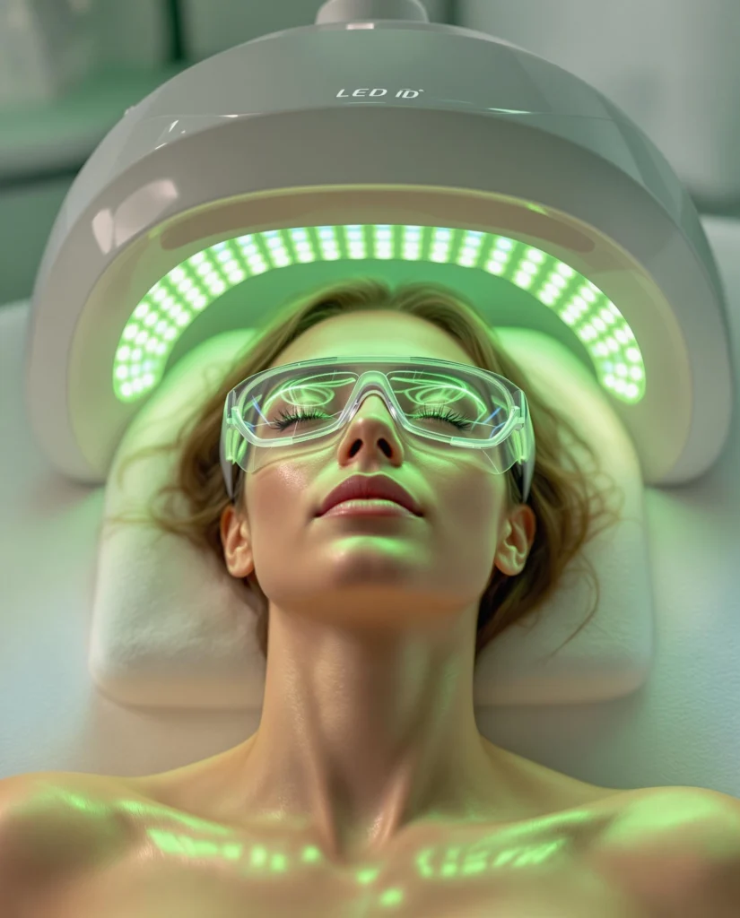 An Ai model using green light in a clinical setting.