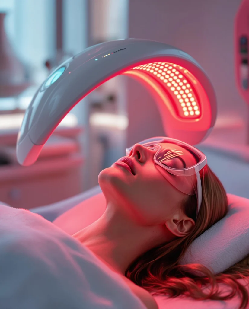 An Ai model using a red light device in a clinical setting
