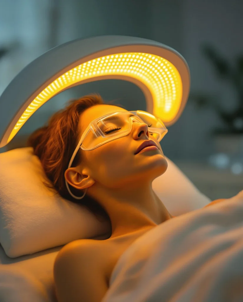 Ai model using yellow light in a clinical setting