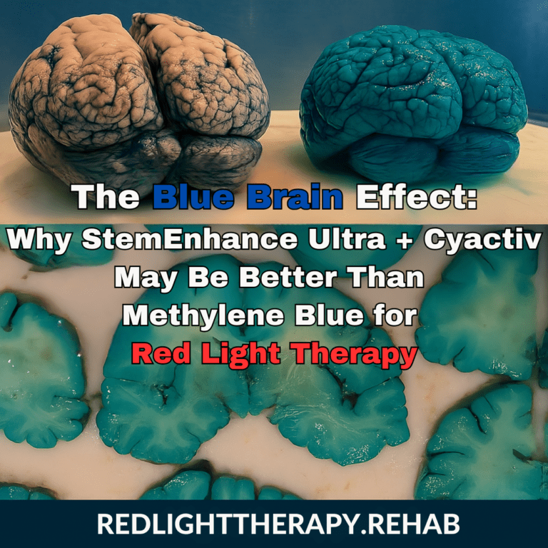 The Blue Brain Effect: Why StemEnhance Ultra and Cyactiv May Be Better Than Methylene Blue for Red Light Therapy