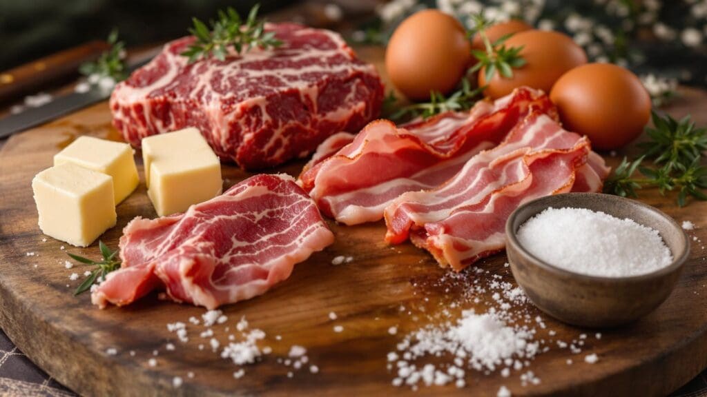 Beef Butter Bacon Eggs